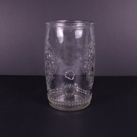 Home Essentials & Beyond Fleur-De-Lis Clear Glass Vase Vessel Jar Elegant French - Picture 3 of 5